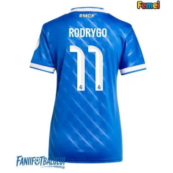 Real Madrid Rodrygo Goes #11 Tricou Fotbal Replică 2025-26 Femei Treilea